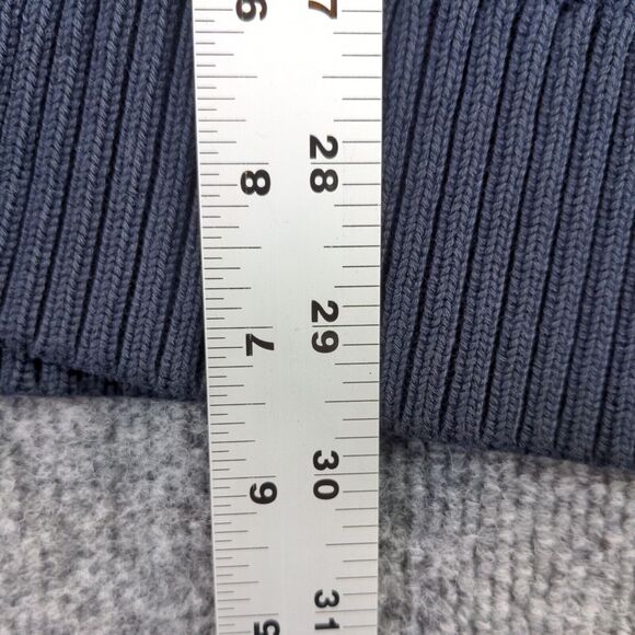 Marc Buchanan Pelle Pelle Turtleneck Sweater Mens Size XL Blue Distressed Logo - Picture 5 of 15